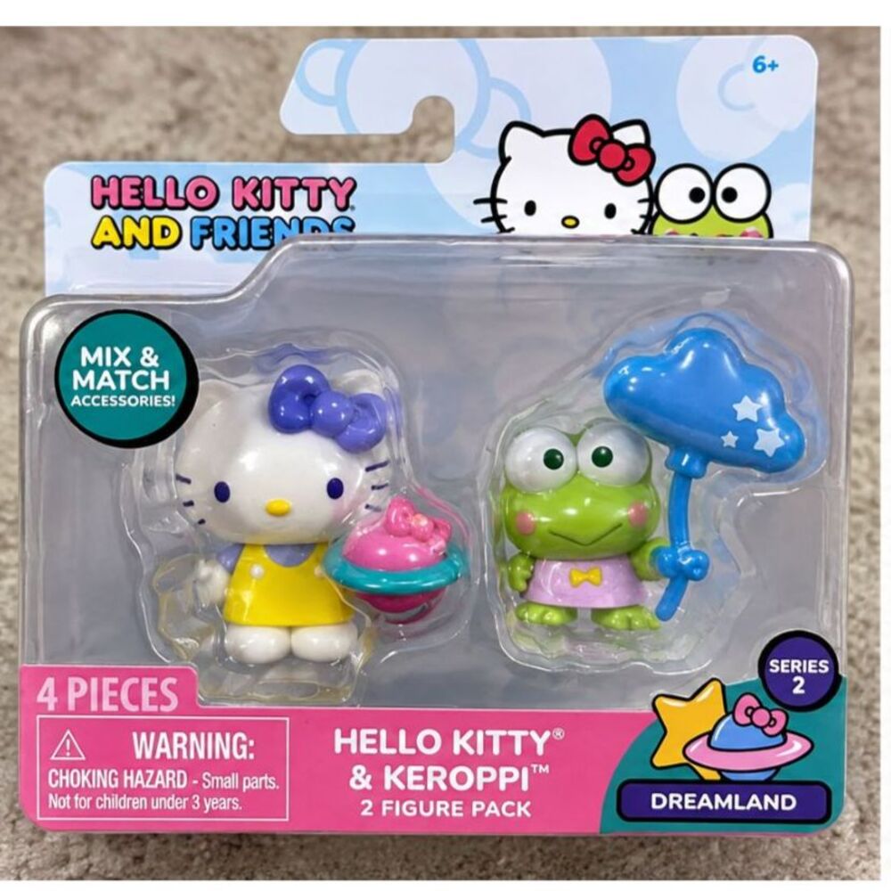 Hello Kitty & Keroppi Dreamland 2 Figure Pack Series 2 Sanrio Sealed